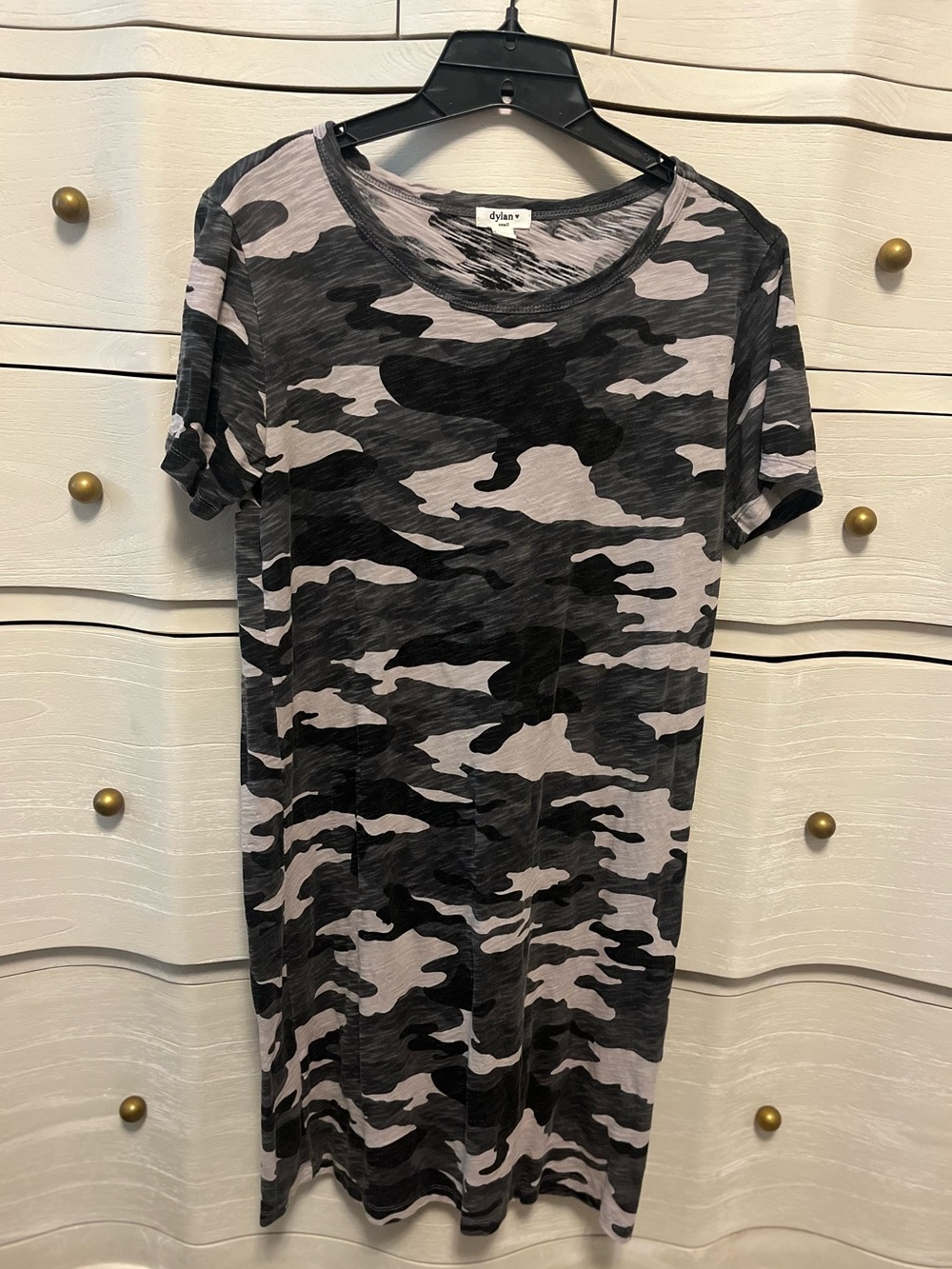 Dylan Camo T-Shirt Dress Size Small